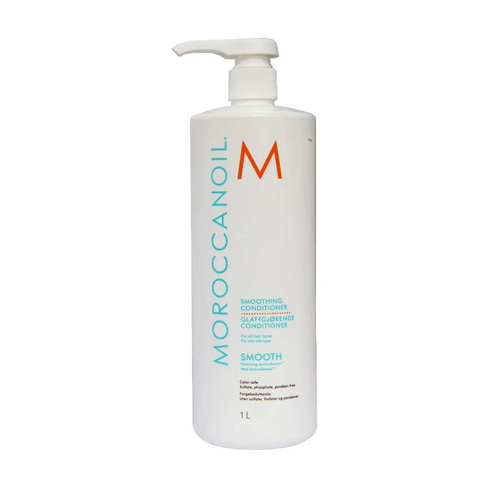 Розгладжувальний кондиціонер Moroccanoil Smoothing Conditioner для неслухняного та кучерявого волосся, 1 л